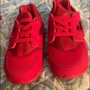 Red Nike Hurache Size 7c